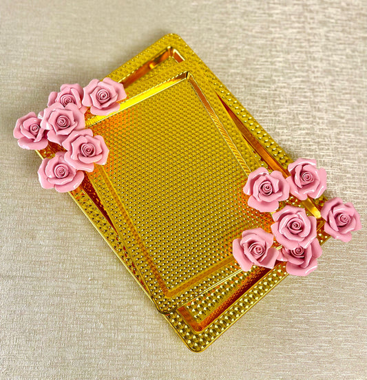 Rectangular Tray Gold