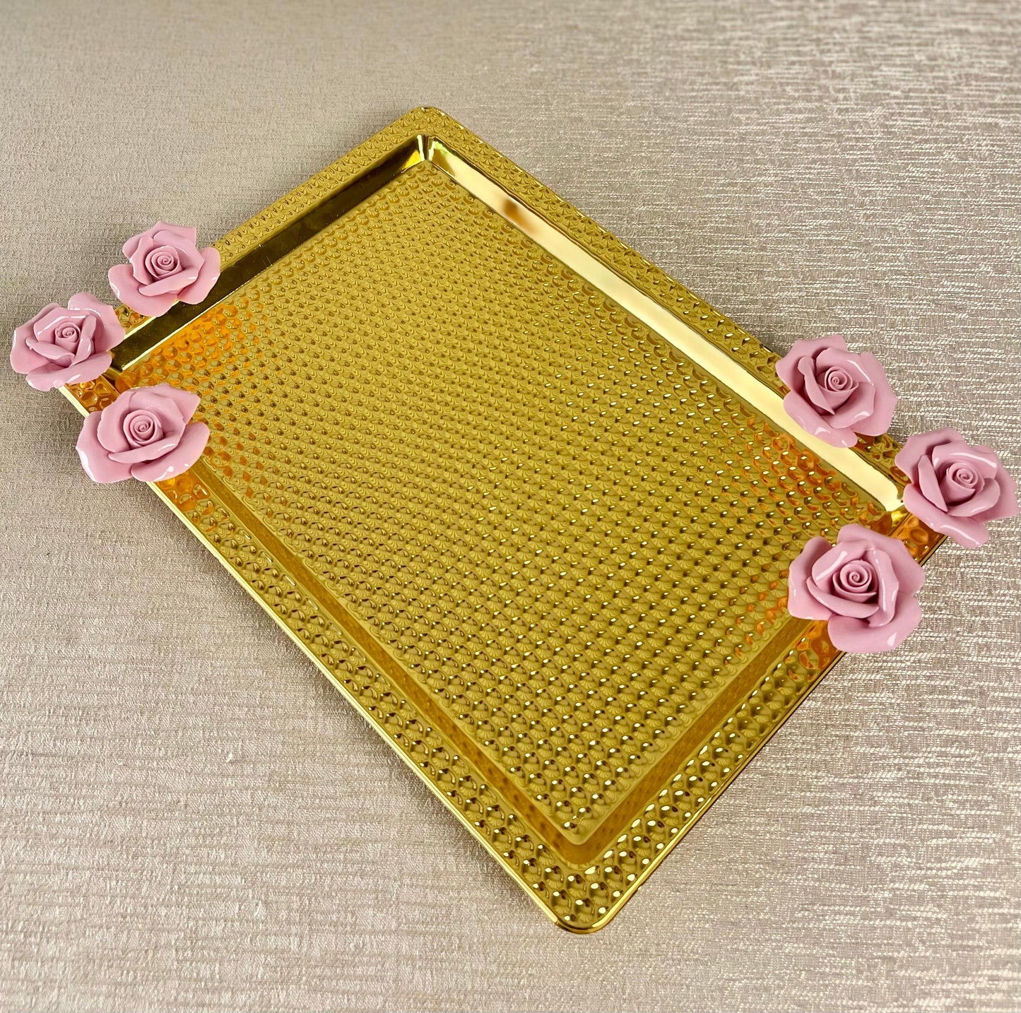 Rectangular Tray Gold