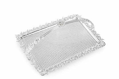 Rectangular Tray Silver Set of 3