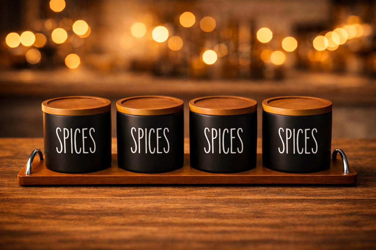 4 Section spice jar