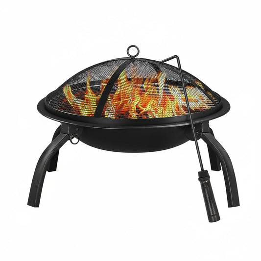 Round Foldable Fire Pit