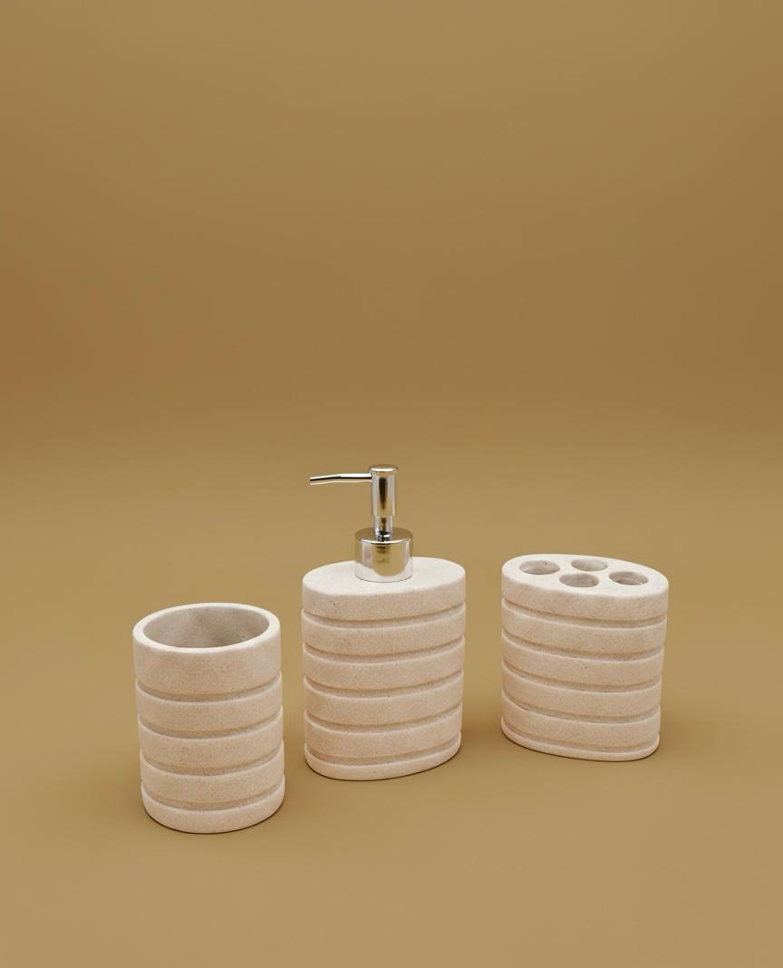 3-Piece Ceramic Bathroom Set