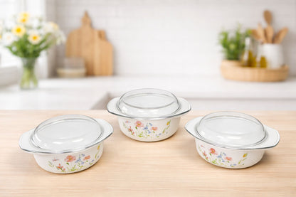 Serving bowl Glass lid