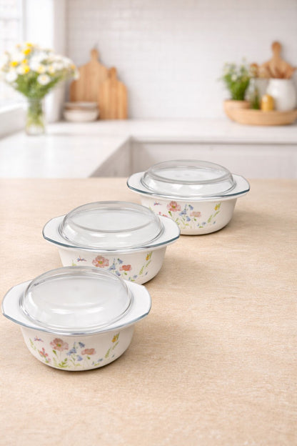 Serving bowl Glass lid