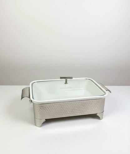 Brilliant Rectangular Casserole Serving Dish With Candle Stand