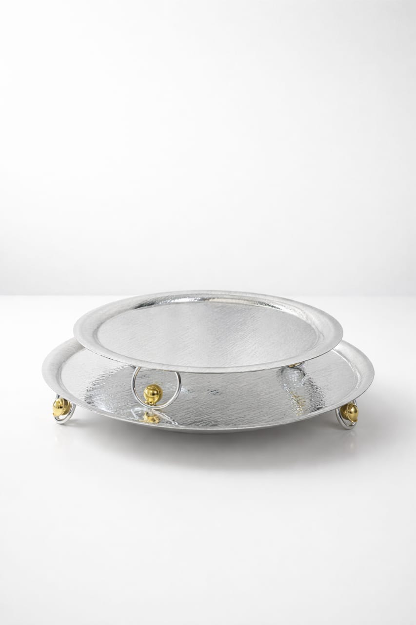 Silver Metal serving platter