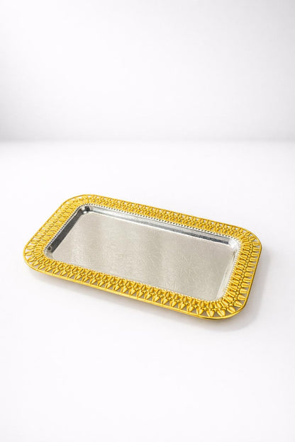 Serving Platter Gold Border