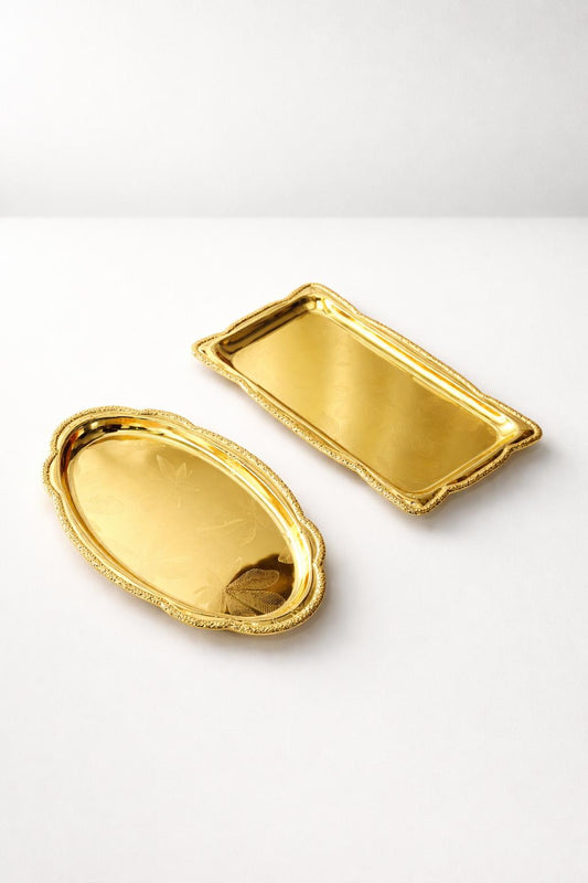 Serving Platter Gold Color