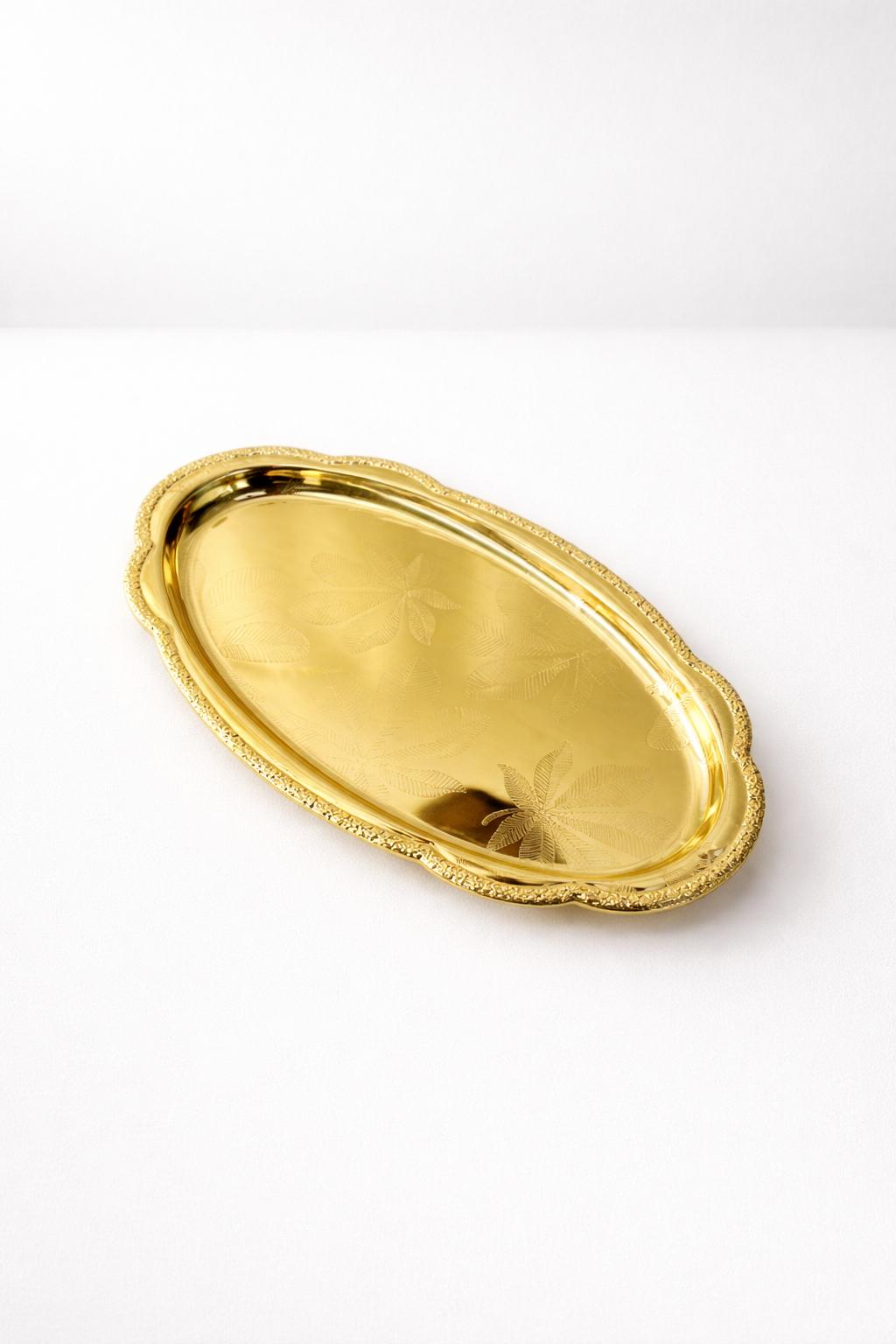 Serving Platter Gold Color
