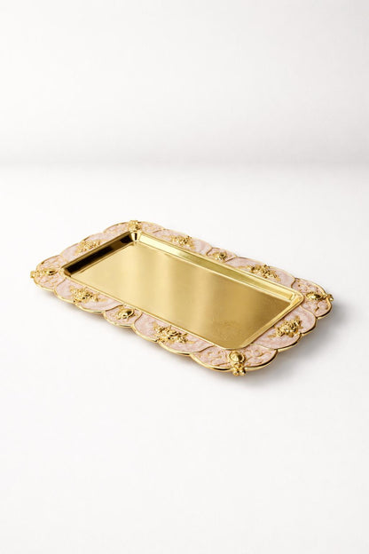 Serving Platters Floral Border