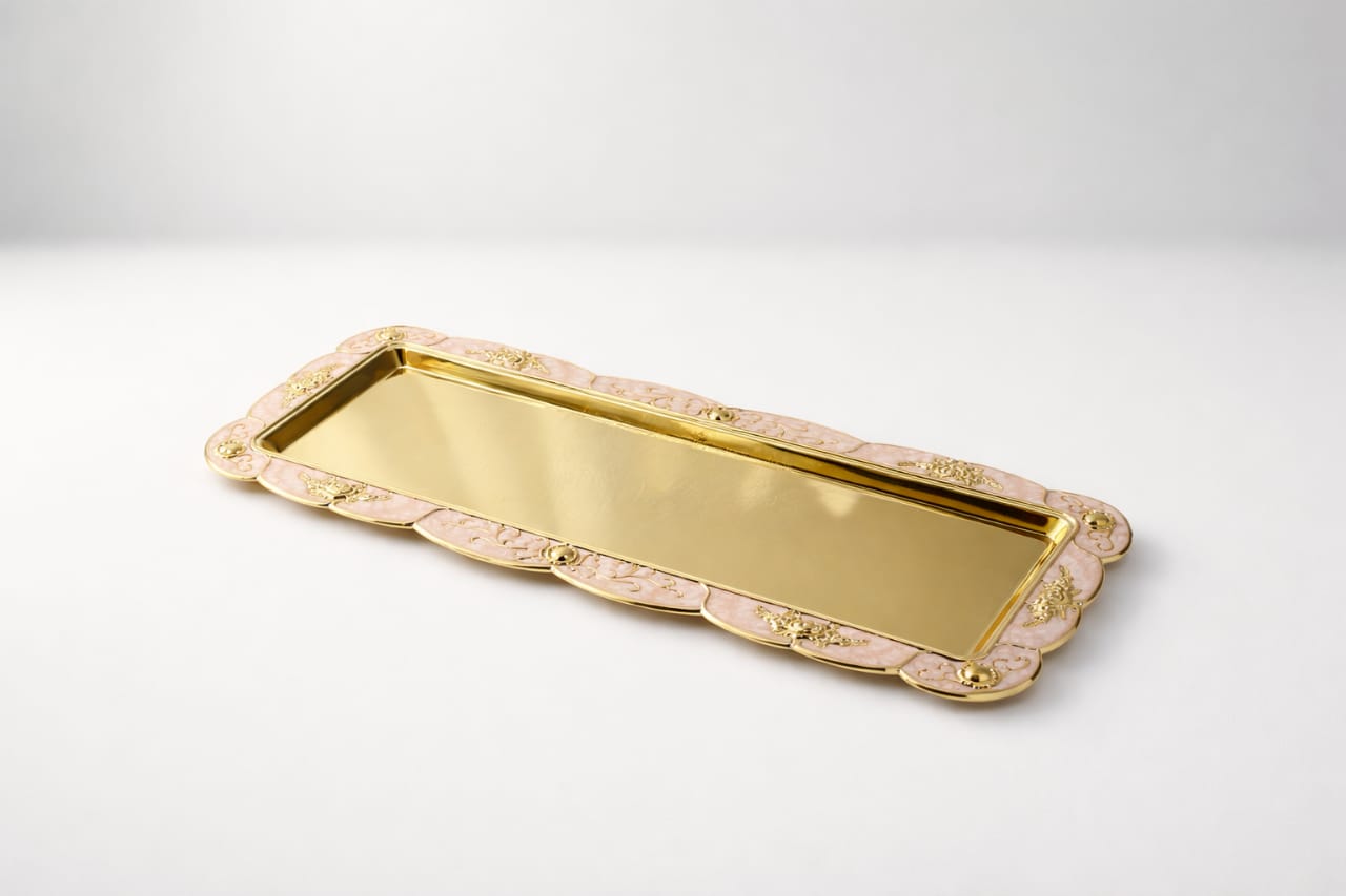 Serving Platters Floral Border