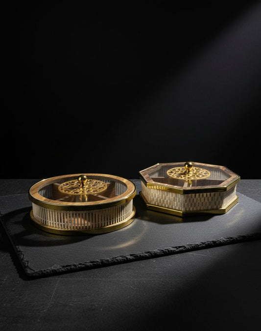 Dry fruit  4 Section BAMBOO