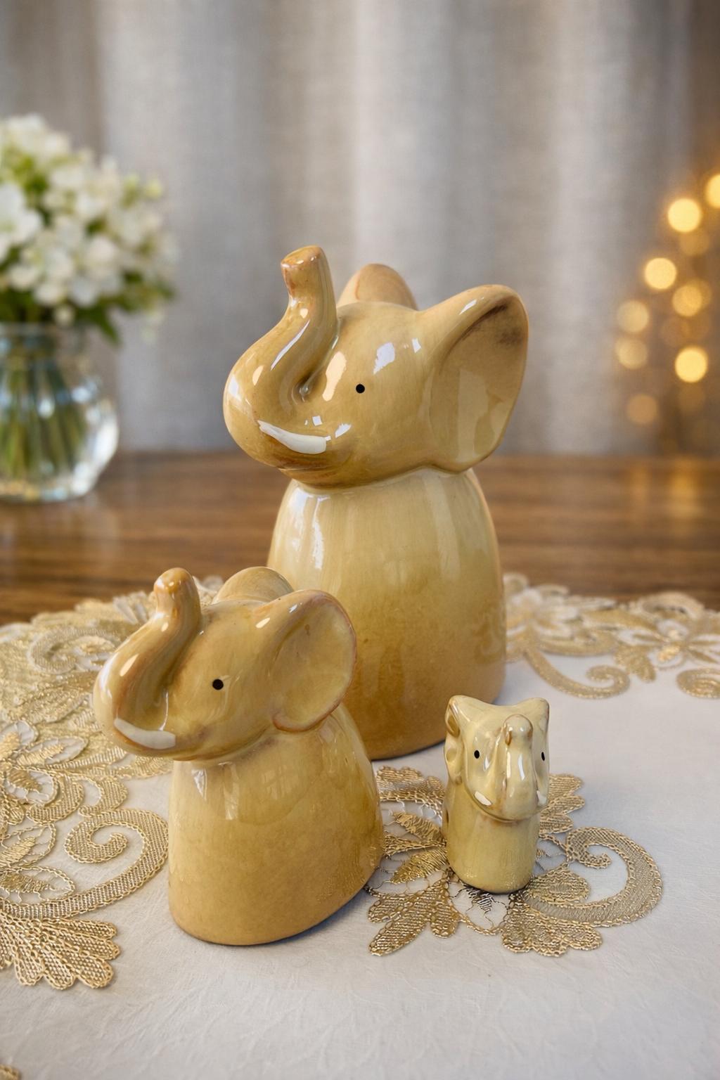 ceramic elephant figurines
