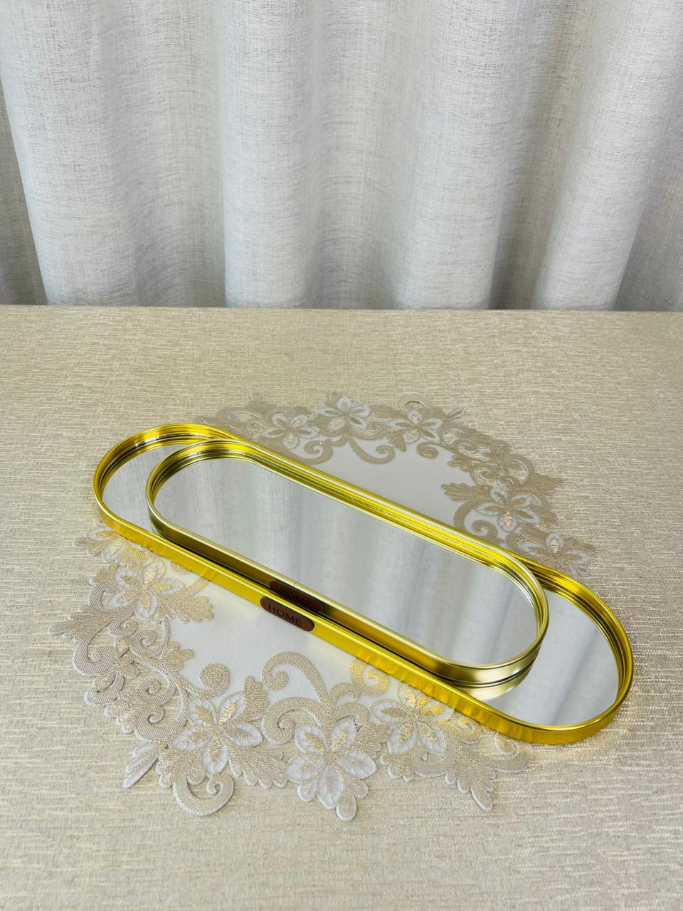 Gold Mirror Tray