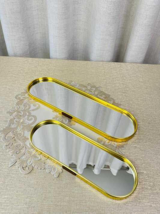 Gold Mirror Tray