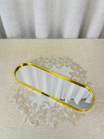 Gold Mirror Tray
