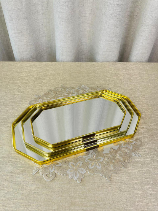 Gold Mirror Tray