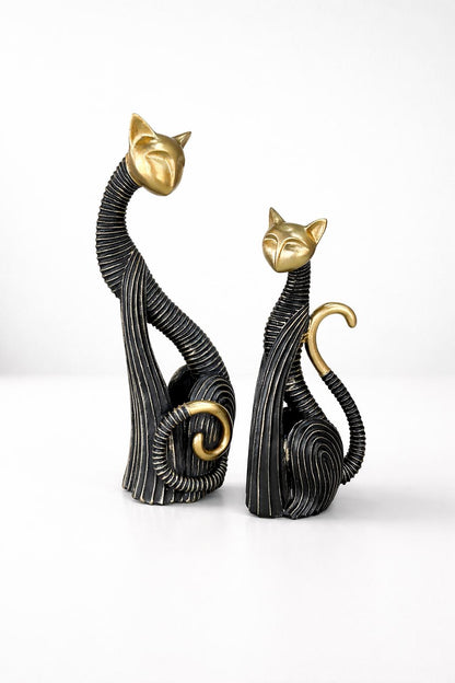 Ryzen Cat Sculpture Pair