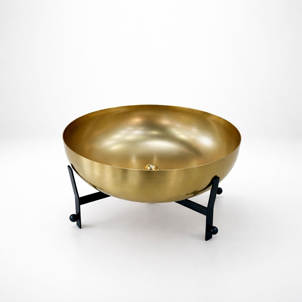 Golden Serving Bowl