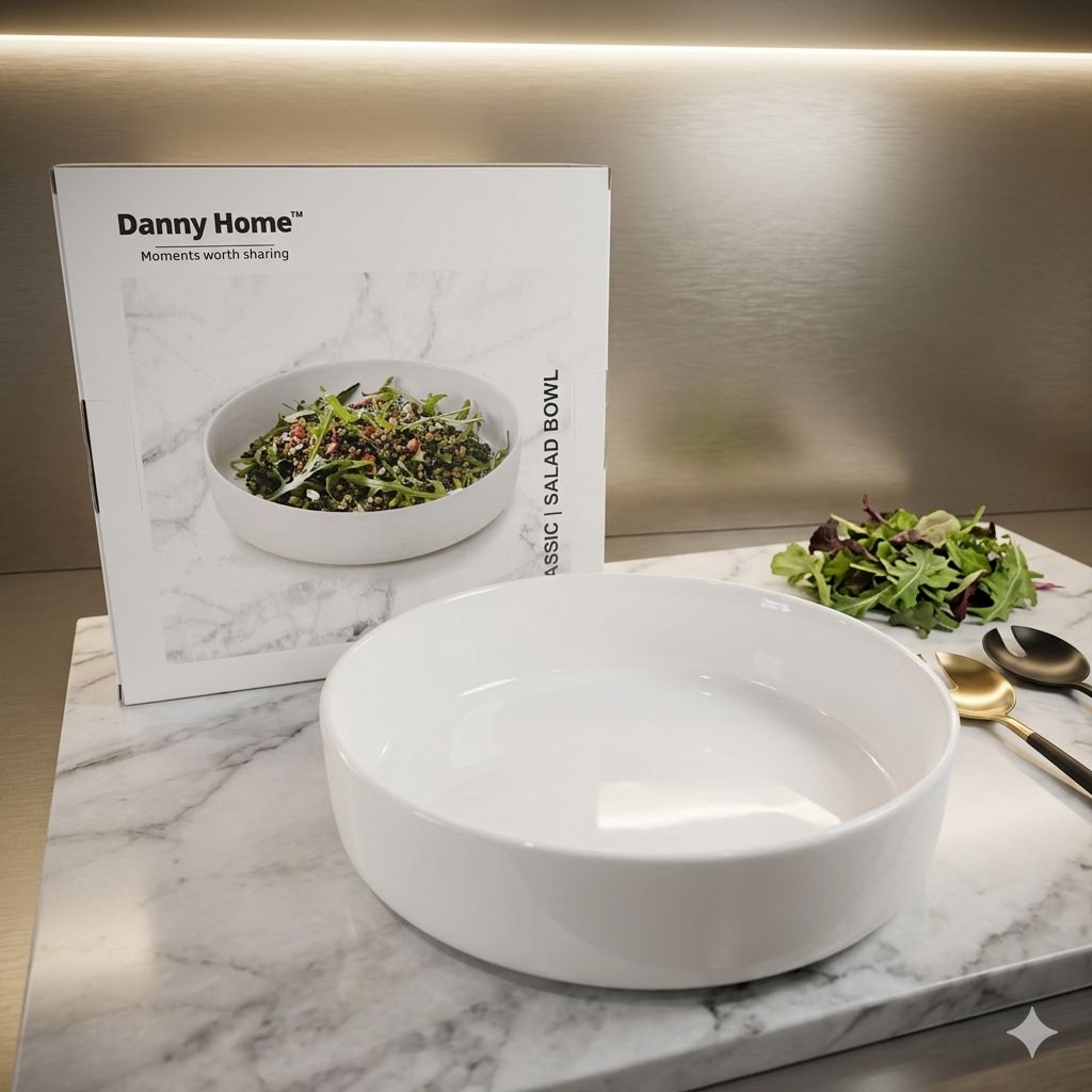 Danny Home Porcelain Salad Bowl (24CM)