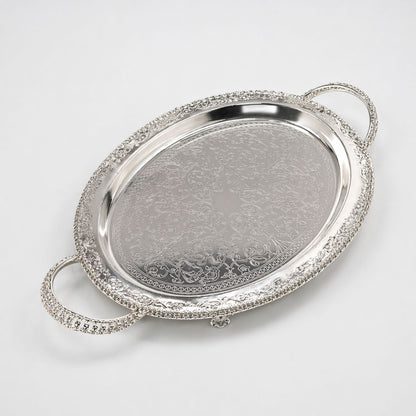 Silver Oval Serving Platter