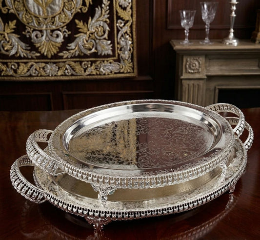 Silver Oval Serving Platter