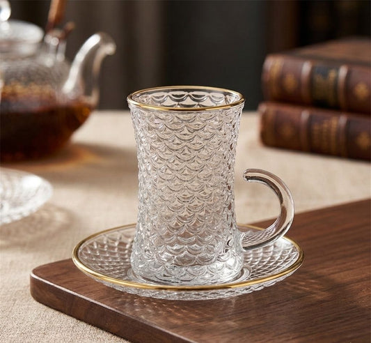Irish Golden-Rimmed Tea set