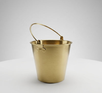 Linear Stainless Steel Gold Bucket