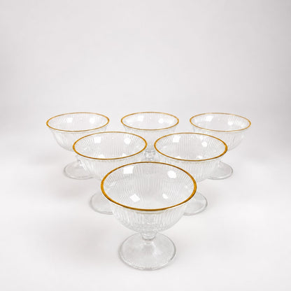 Ribbed Glass Dessert & Sundae Cup