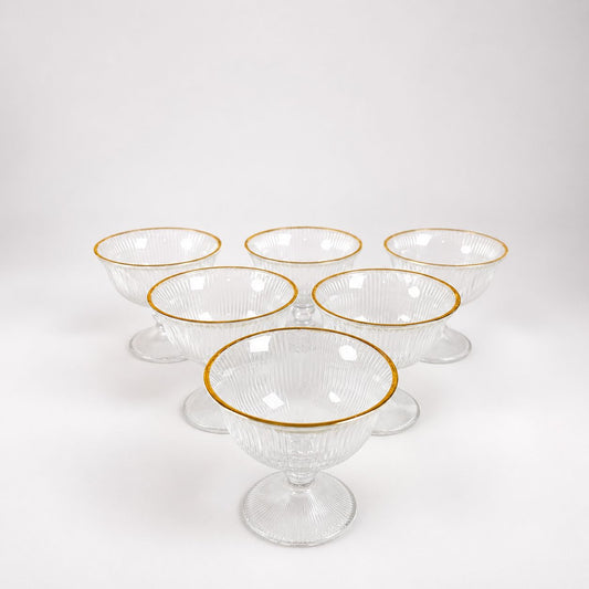 Ribbed Glass Dessert & Sundae Cup