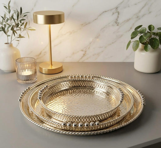 Hammered Silver Serving Platter