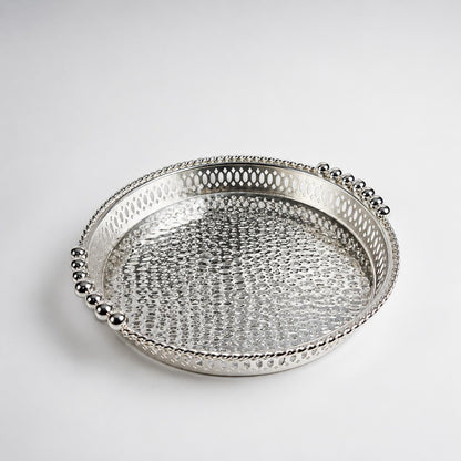 Hammered Silver Serving Platter
