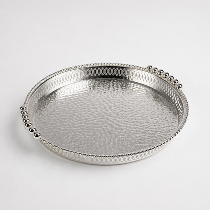 Hammered Silver Serving Platter