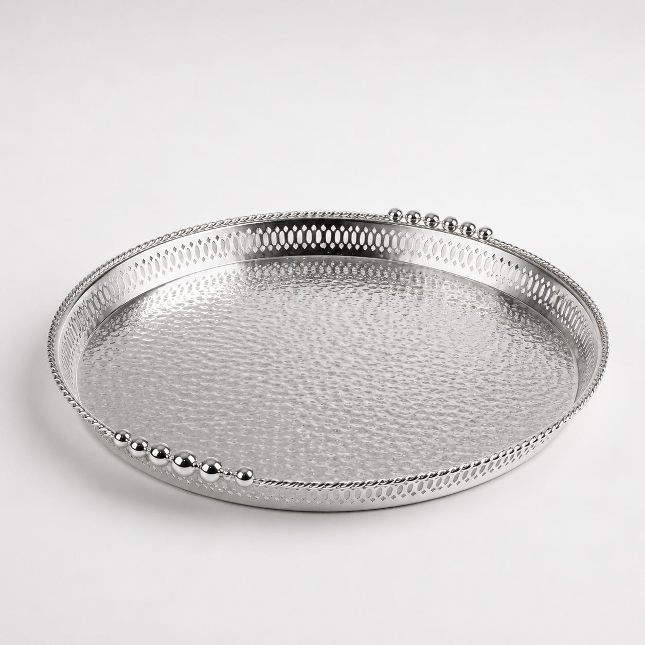 Hammered Silver Serving Platter