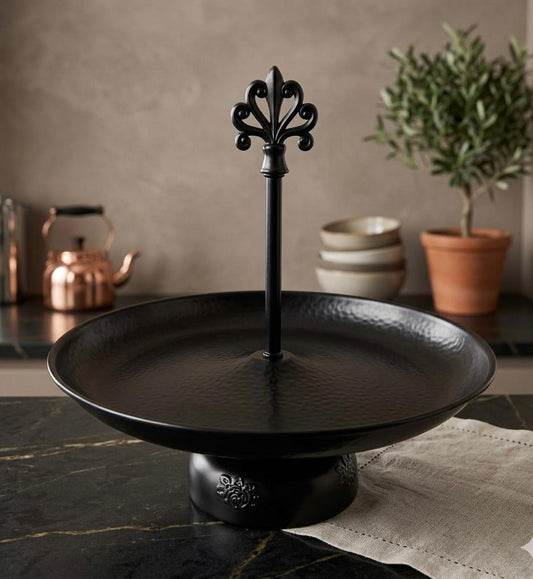Gothic Matte Black Serving Platter