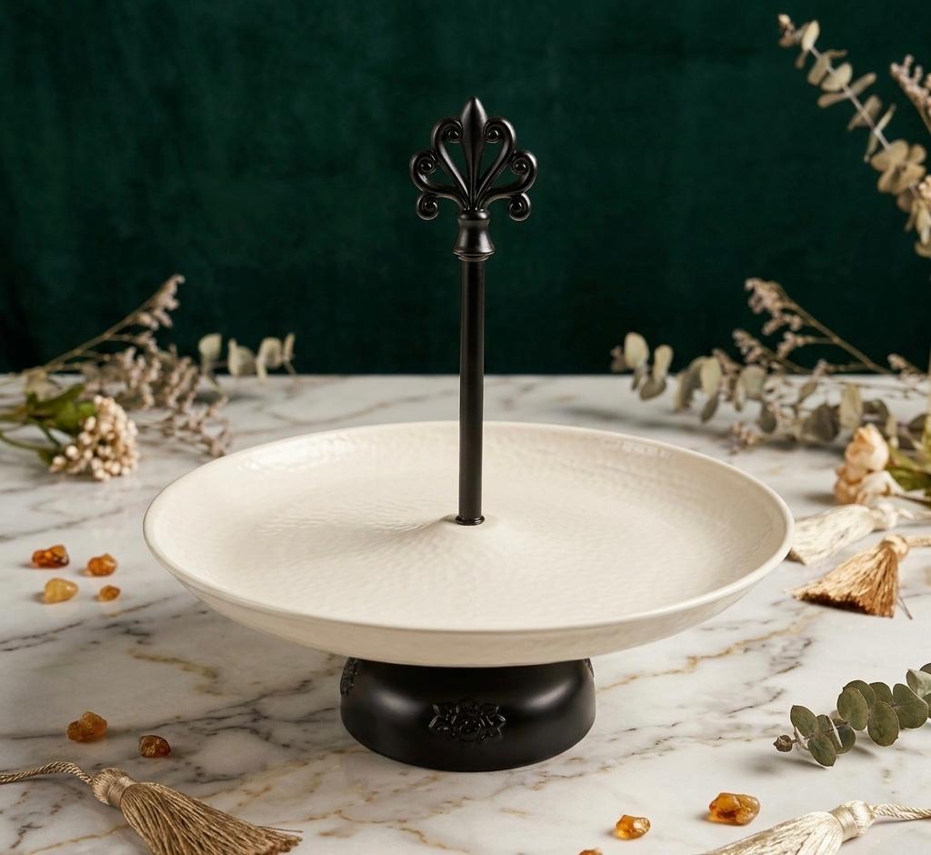 Gothic Matte Tier & 2-Tier Serving Platter