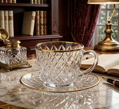 Diamond Coffee & Tea Cup Set