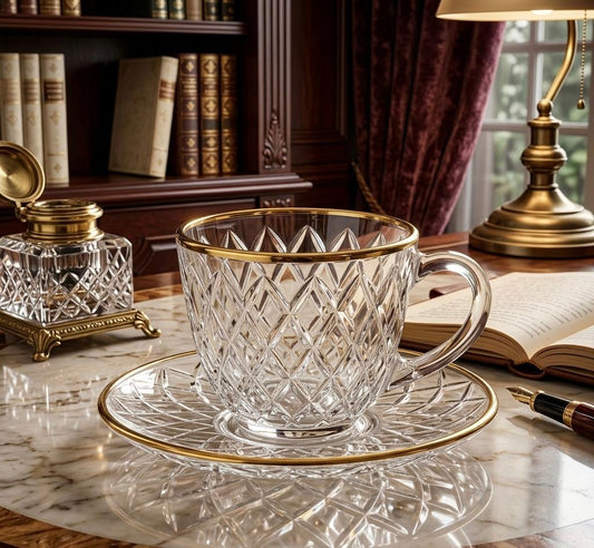 Diamond Coffee & Tea Cup Set