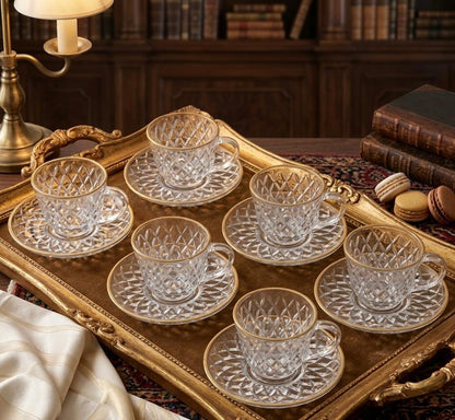 Diamond Coffee & Tea Cup Set