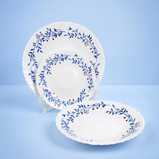 Danny Home Blue Bloom Plate set 18PC