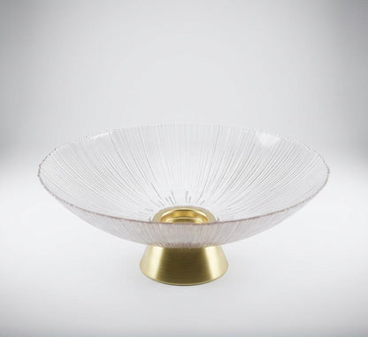 Gilded Petal Serving Bowl