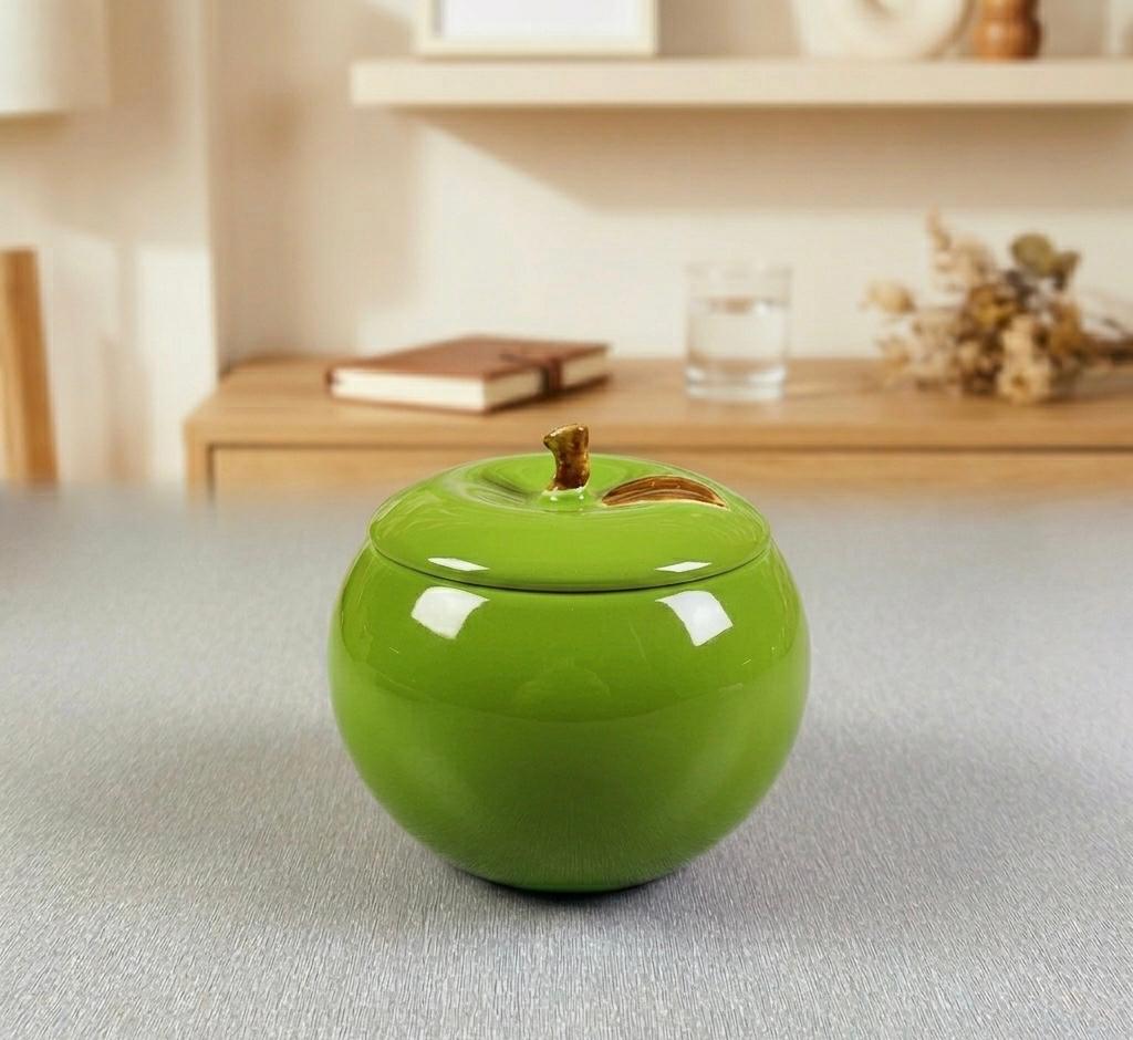 Ceramic Apple-Shaped Jar