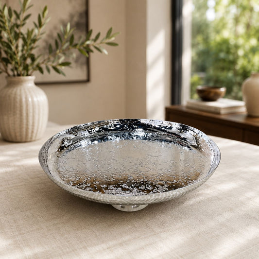 Crystal Silver Serving Platter