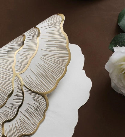 Golden Petal Blossom Placemat