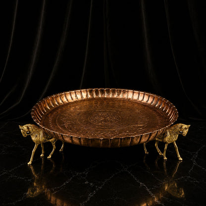 Royal Horse Copper Serving Platter