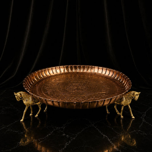 Royal Horse Copper Serving Platter