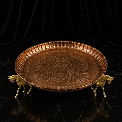 Royal Horse Copper Serving Platter