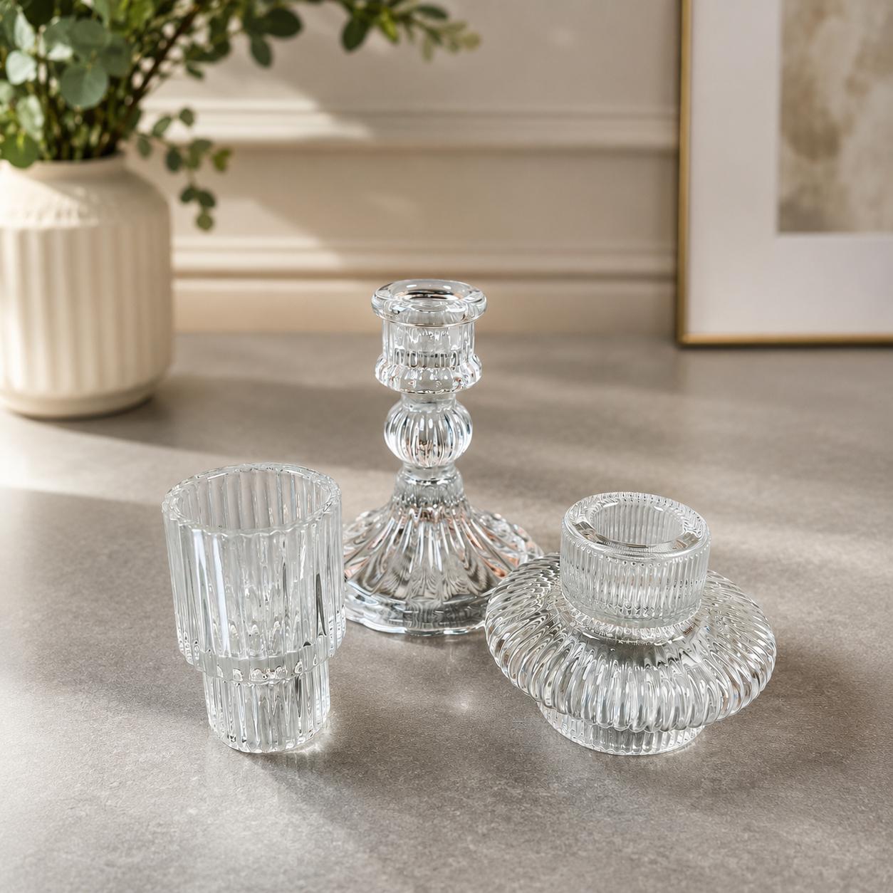 Crystal Geometric Candle Holder