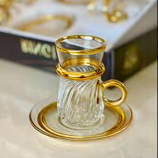 Swirl textured tea / coffee cups