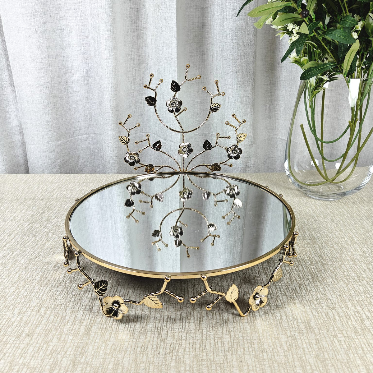 Round Mirror Platter